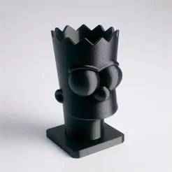 Simpson Cartoon Head Pot Holder – Funny Decorative Showpiece