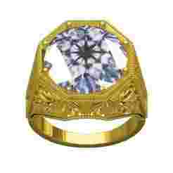 Single Stone Art Deco Engagement Ring