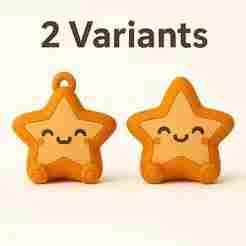 Sitting Star Keychain - 2 Variants