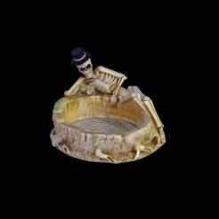 skeleton ashtray