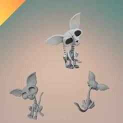 Skeleton Cat 3D Model STL – Halloween Skeleton Cat Figurine for Spooky Home Decor and 3D Printing