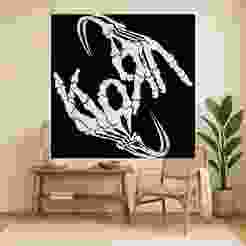 Skeleton Sign - Wall Art Onecolor