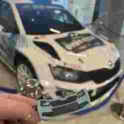 Skoda Fabia R5 Evo keychain