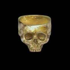 skull bust ashtray