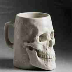 Skull Mug of Doom – 2-Liter Bone-Inspired Beer Tankard