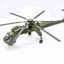 Sky-Crane Helicopter w/ Updated Rotor Blades (Separated file)