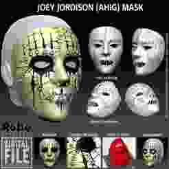SLIPKNOT - Joey Jordison Mask - AHIG - All Hope is Gone (Accurate) - STL model 3D print file