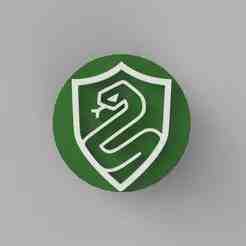 SLYTHERIN - CROC CHARM - PIN FOR CROCS