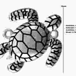 Small and Simple Turtle Pendant