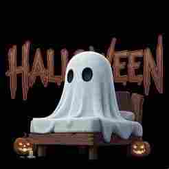 Small Ghost - 3D Halloween Figure to Print