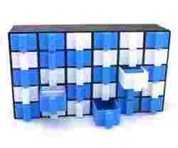 Small parts organizer with 25 drawers - Customizable