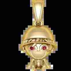 Smiling Anime Boy Pendant