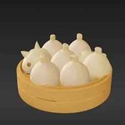 Smiling Bao & Dumpling Gang - Cute Desktop Figurine