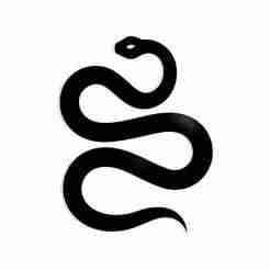 snake in a spiral - 2D/3D Wall Art STL+SVG For CNC Router, Plasma, Waterjet, Laser & 3D Printer