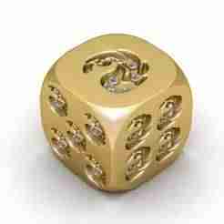 Snake Skull Dice Pendant