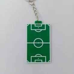 Soccer field keychain