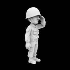 Soldier Cartoon Character 3D Printable Model