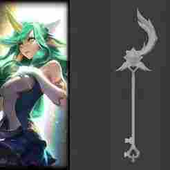 Soraka - League of Legends - Star Guardian Staff - Cosplay Prop - STL 3D Print Files