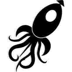 space probe shaped like a squid with mechanical tentacles 3 - 2D/3D Wall Art STL+SVG For CNC Router, Plasma, Waterjet, Laser & 3D Printer