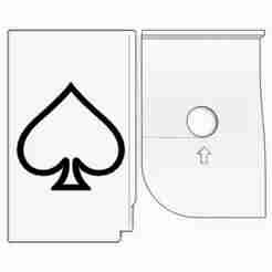 Spade Business Card Holder