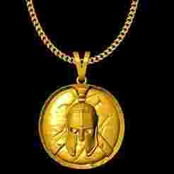 spartan pendant charm