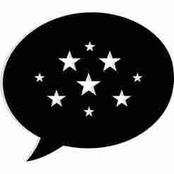 speech bubble with stars inside 3 - 2D/3D Wall Art STL+SVG For CNC Router, Plasma, Waterjet, Laser & 3D Printer