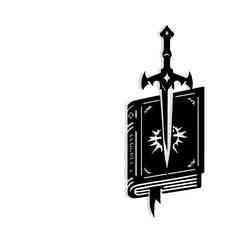 spellbook with a floating sword piercing through the cover 1 - 2D/3D Wall Art STL+SVG For CNC Router, Plasma, Waterjet, Laser & 3D Printer
