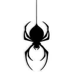 spider descending from a single thread 2 - 2D/3D Wall Art STL+SVG For CNC Router, Plasma, Waterjet, Laser & 3D Printer