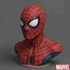Spider-Man Bust - Classic Spider-Man Mask with Spider webbing