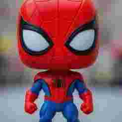 Spiderman Funko pop / fan art / art toy / magic makes