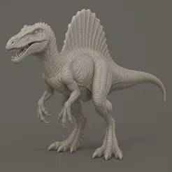 Spinosaurus Statue – 3D Printable Dinosaur STL