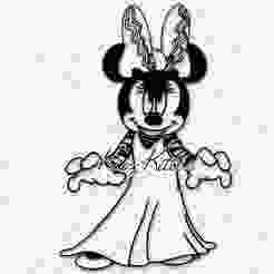 Spooky Evil Minnie Wall Art Home Decor