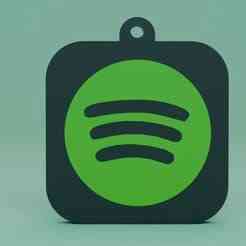 Spotify logo keychain