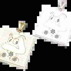 SQUAR CARTOON PENDANT 3d printable model