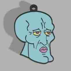 Squidward Handsome Keychain - Spongebob Squarepants