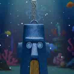 Squidward House Keychain - Easter Island Head Design - SpongeBob SquarePants - Ready to Print