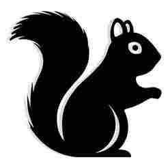 squirrel curled into an acorn shape - 2D/3D Wall Art STL+SVG For CNC Router, Plasma, Waterjet, Laser & 3D Printer
