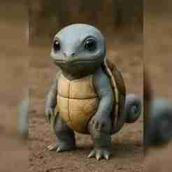 Squirtle Pokemon STL - 3D Print Squirtle - Pokemon Squirtle Model - Squirtle Toy 3D - Squirtle Figurine STL