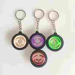 SsangYong Gyroscope Tire Keychain – Rotating Logo