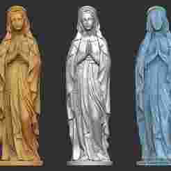 Statue Blessed Virgin Mary prayer