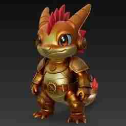 Steampunk Dragonite – Chibi Gearscale Guardian