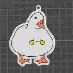 Stiker Duck Keyring