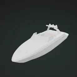 STL 3D Boat - Nautical Model for Decorative Printing