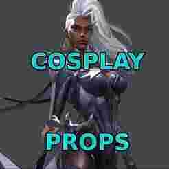 Storm, Ororo Munroe Halle Berry, Default Costume Marvel Rivals Full armor, weapon and props Cosplay Kit , kitbash  Gift holiday free