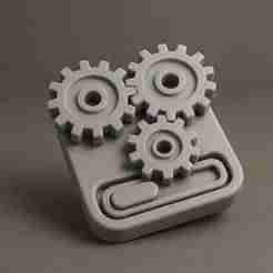 Stress Relief Fidget Gear Toy STL File for 3D Printing
