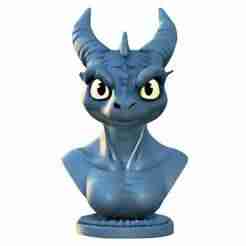 Stylized Dragon Bust