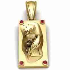 Stylized Fish Motif Pendant – 3D Printable Model