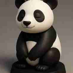 Stylized Panda Figurine – 3D Printable STL File