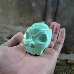 Stylized Skull 3D Print Model