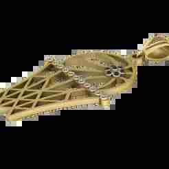 Stylized Wing Pendant 3D Printable Model